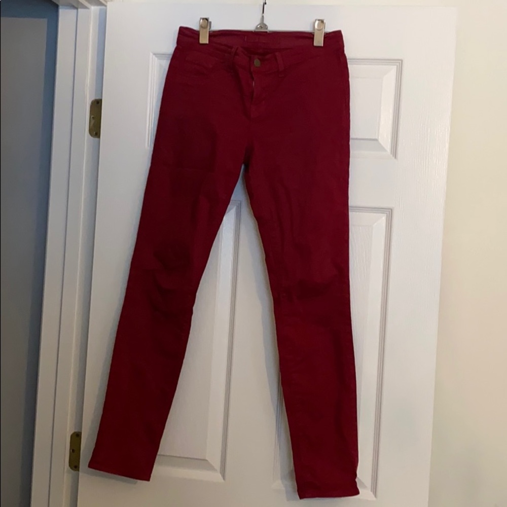 J brand red jeans size 26